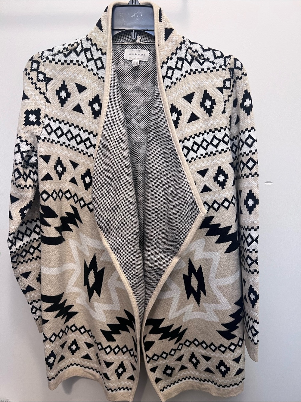 Lucky Brand Black and White Knit Top